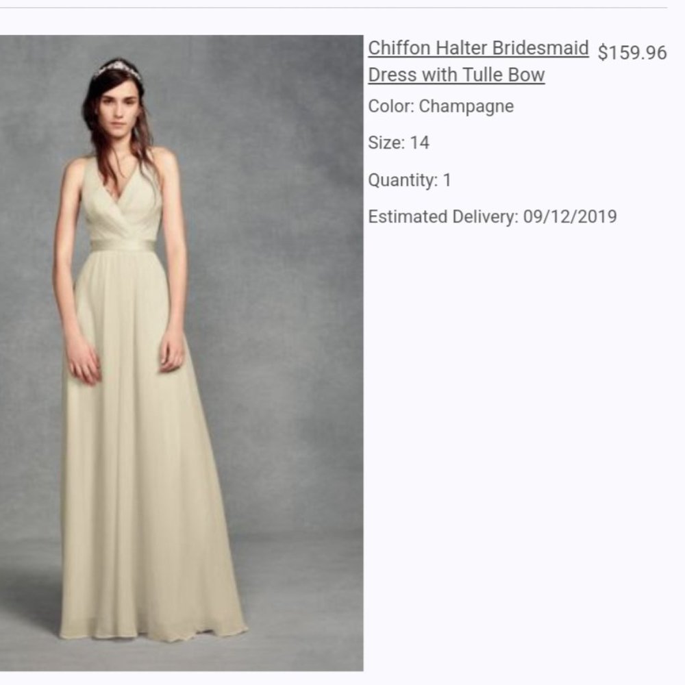 New Vera Wang Bridesmaid dress